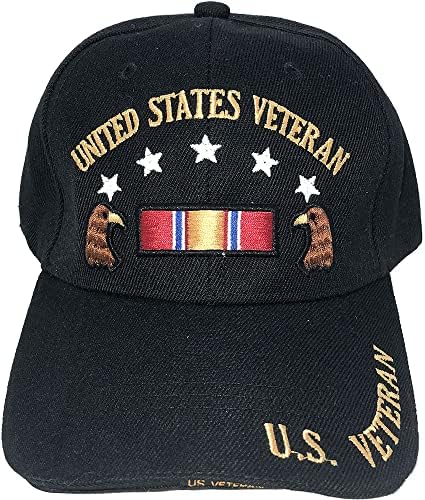 כובעי בייסבול של צבא ארהב כובעי לבוש צבאי | ותיק בדימוס | תלת מימד רקום | מתכוונן